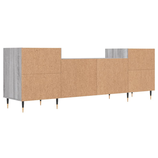 Graues TV-Möbel Kermit 160x35x55cm (Holz)
