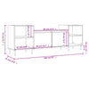 Graues TV-Möbel Kermit 160x35x55cm (Holz)