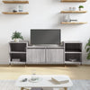 Graues TV-Möbel Kermit 160x35x55cm (Holz)