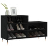 Schwarzer Schuhschrank Ciobanel 102x36x60cm (Holz)