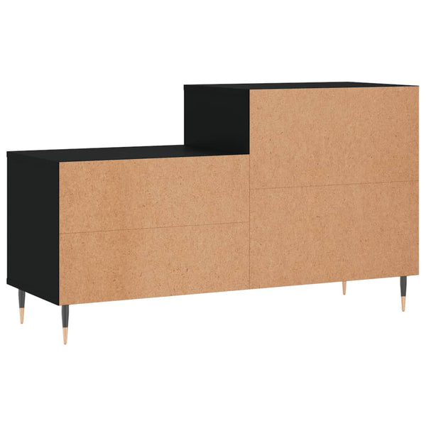Schwarzer Schuhschrank Ciobanel 102x36x60cm (Holz)