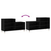 Schwarzer Schuhschrank Ciobanel 102x36x60cm (Holz)