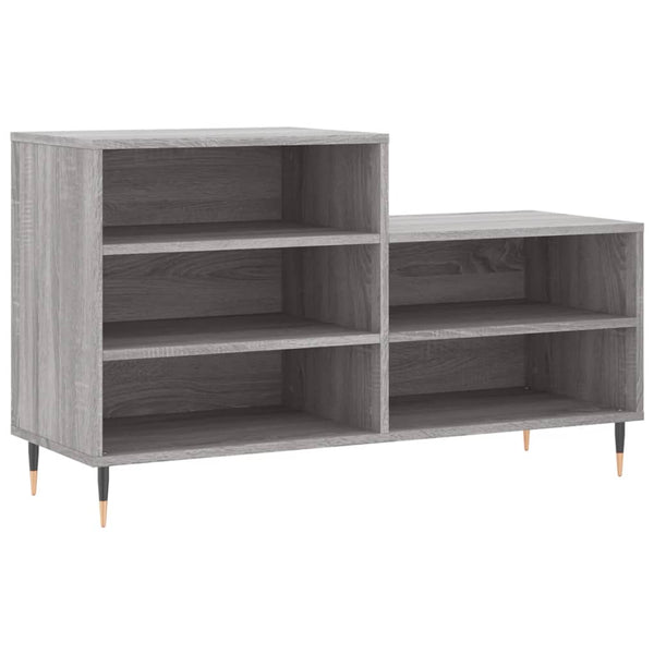 Grauer Schuhschrank Ciobanel 102x36x60cm (Holz)