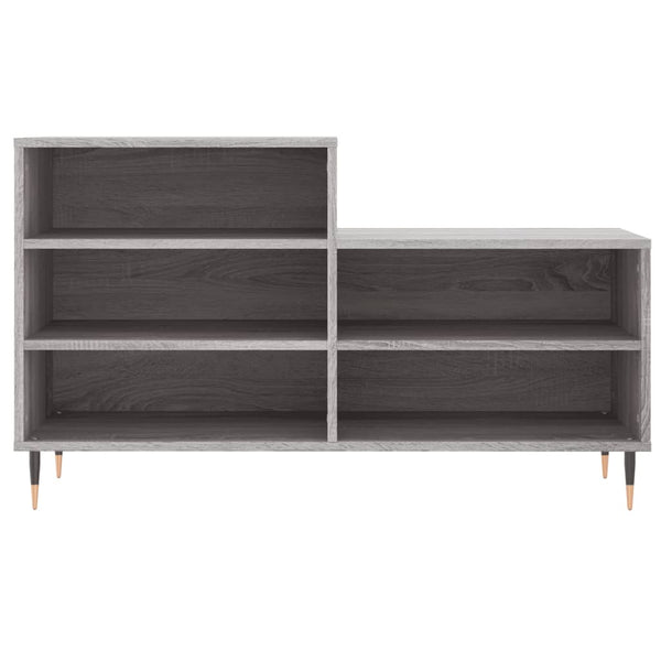 Grauer Schuhschrank Ciobanel 102x36x60cm (Holz)