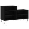 Schwarzer Schuhschrank Floarea 102x36x60cm (Holz)