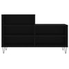 Schwarzer Schuhschrank Floarea 102x36x60cm (Holz)