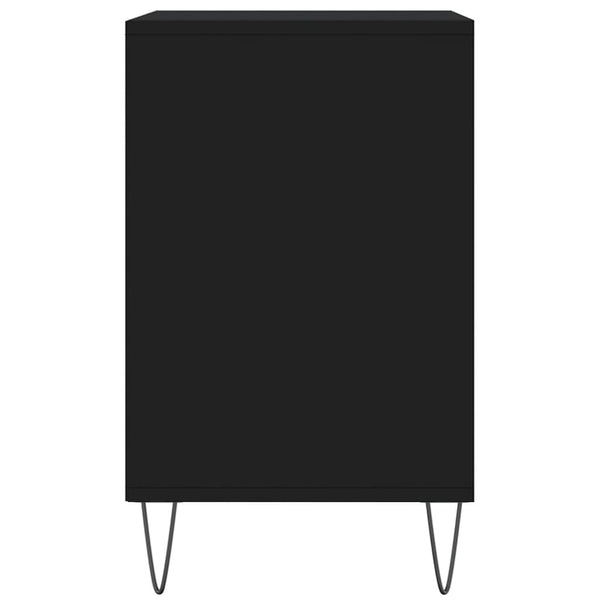 Schwarzer Schuhschrank Floarea 102x36x60cm (Holz)