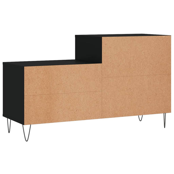 Schwarzer Schuhschrank Floarea 102x36x60cm (Holz)