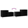 Schwarzer Schuhschrank Floarea 102x36x60cm (Holz)