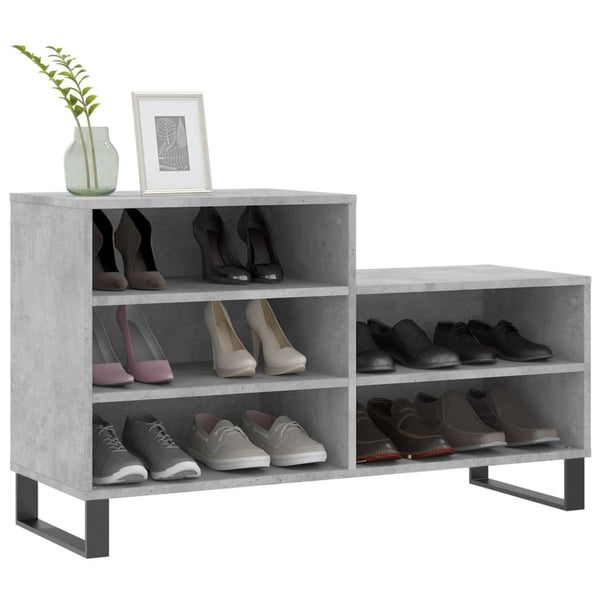 Schuhschrank Paler in Betonoptik 102x36x60cm (Holz)