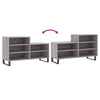 Grauer Schuhschrank Paler 102x36x60cm (Holz)