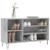 Schuhschrank Badinita aus Beton-Grau 102x36x60cm (Holz)