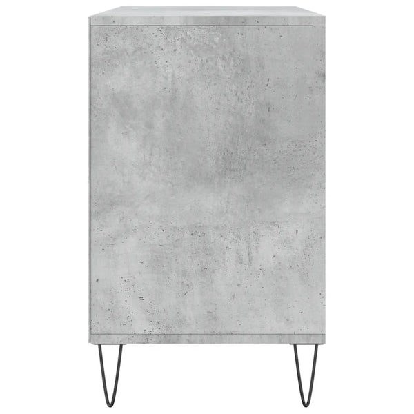Schuhschrank Badinita aus Beton-Grau 102x36x60cm (Holz)