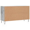 Schuhschrank Badinita aus Beton-Grau 102x36x60cm (Holz)