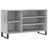 Schuhschrank Waldraut in Betongrau 102x36x60cm (Holz)