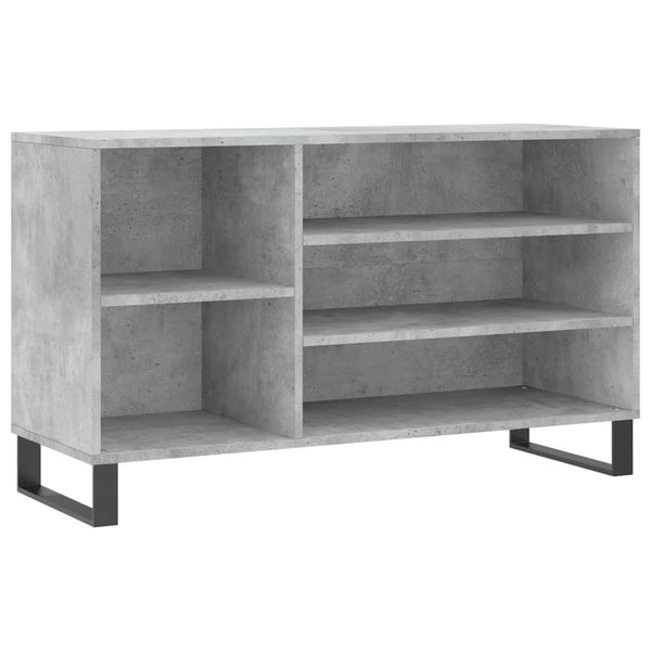 Schuhschrank Waldraut in Betongrau 102x36x60cm (Holz)