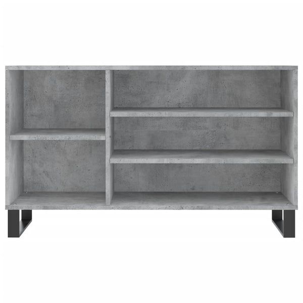 Schuhschrank Waldraut in Betongrau 102x36x60cm (Holz)
