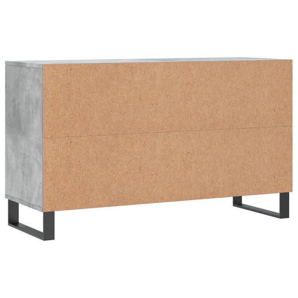 Schuhschrank Waldraut in Betongrau 102x36x60cm (Holz)