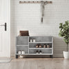 Schuhschrank Waldraut in Betongrau 102x36x60cm (Holz)