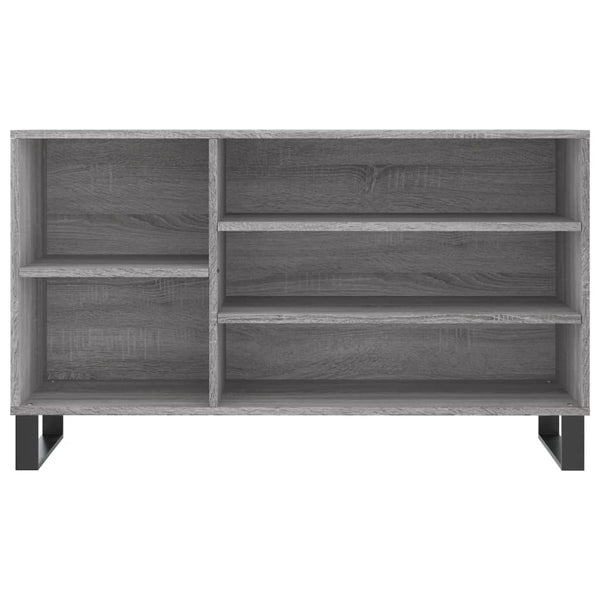 Grauer Schuhschrank Waldraut 102x36x60cm (Holz)