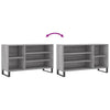 Grauer Schuhschrank Waldraut 102x36x60cm (Holz)
