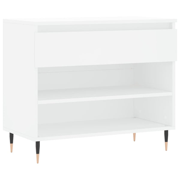 Weißer Schuhschrank Selciuc 70x36x60cm (Holz)