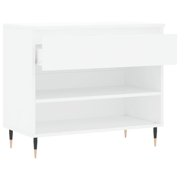 Weißer Schuhschrank Selciuc 70x36x60cm (Holz)