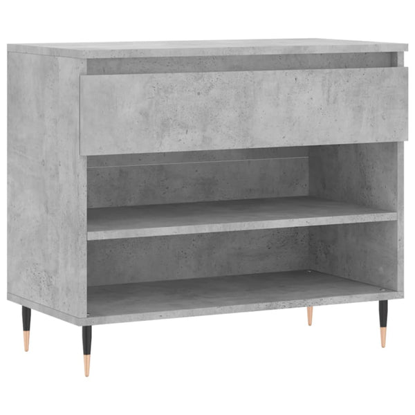 Schuhschrank Betongrau Selciuc 70x36x60cm (Holz)