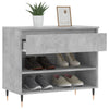 Schuhschrank Betongrau Selciuc 70x36x60cm (Holz)