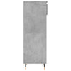 Betongrauer Schuhschrank Pincu 40x36x105cm (Holz)