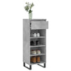 Betongrauer Schuhschrank Peana 40x36x105cm (Holz)