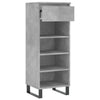 Betongrauer Schuhschrank Peana 40x36x105cm (Holz)