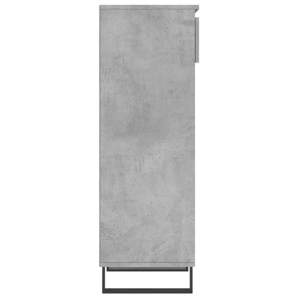 Betongrauer Schuhschrank Peana 40x36x105cm (Holz)