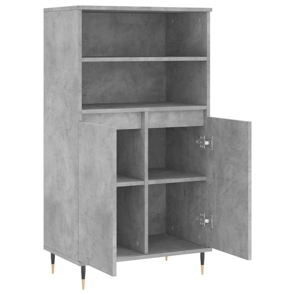 Betongrauer Schrank Nurlipe 60x36x110cm (Holz)