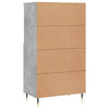 Betongrauer Schrank Nurlipe 60x36x110cm (Holz)