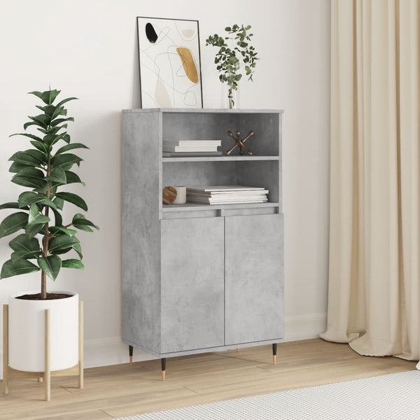 Betongrauer Schrank Nurlipe 60x36x110cm (Holz)