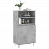 Betongrauer Schrank Lenenia 60x36x110cm (Holz)