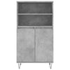 Betongrauer Schrank Lenenia 60x36x110cm (Holz)