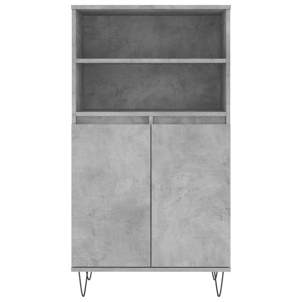 Betongrauer Schrank Lenenia 60x36x110cm (Holz)
