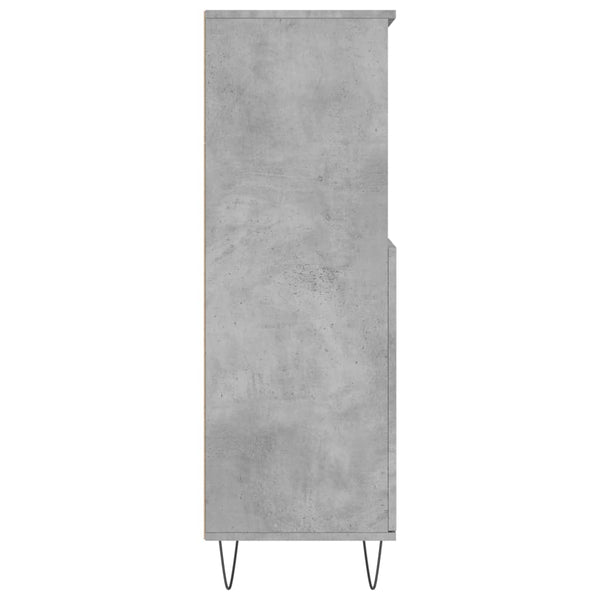 Betongrauer Schrank Lenenia 60x36x110cm (Holz)