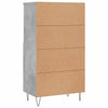 Betongrauer Schrank Lenenia 60x36x110cm (Holz)