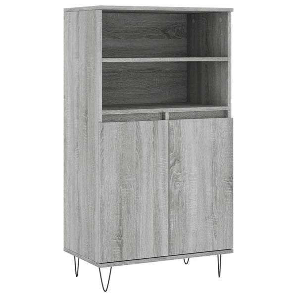 Grauer Schrank Lenenia 60x36x110cm (Holz)