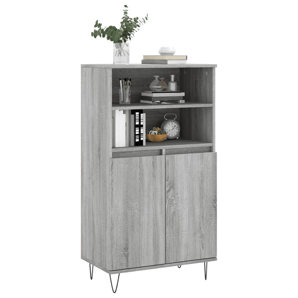 Grauer Schrank Lenenia 60x36x110cm (Holz)
