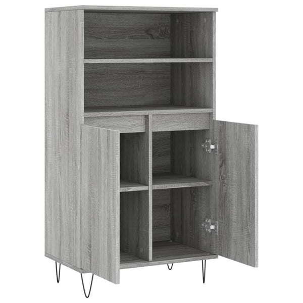 Grauer Schrank Lenenia 60x36x110cm (Holz)