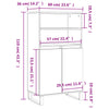Weißer Schrank Billy 60x36x110cm (Holz)