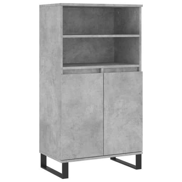 Betongrauer Schrank Billy 60x36x110cm (Holz)