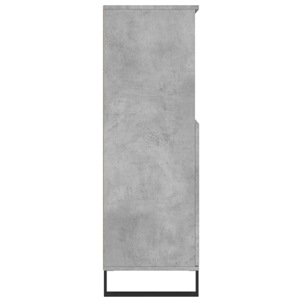 Betongrauer Schrank Billy 60x36x110cm (Holz)