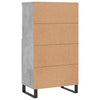 Betongrauer Schrank Billy 60x36x110cm (Holz)