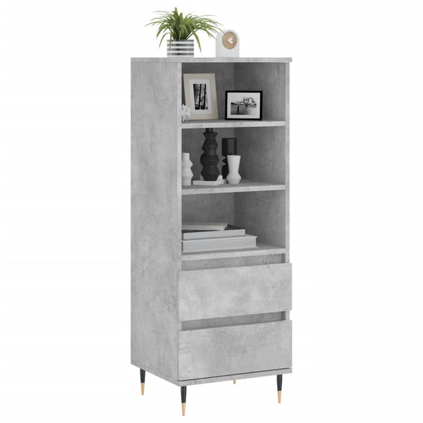 Betongrauer Schrank Sigrid 40x36x110cm (Holz)