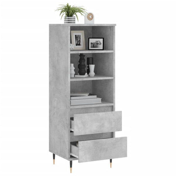 Betongrauer Schrank Sigrid 40x36x110cm (Holz)